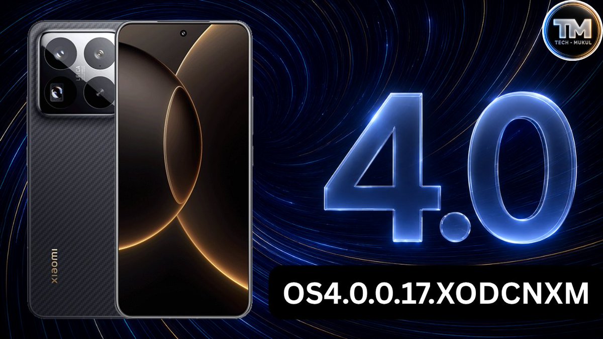 TECH__MUKUL's tweet photo. #Xiaomi15SPro #HyperOS4 #September 2026 BETA Update Spotted 🚀
📌 HyperOS 4: OS4.0.0.17.XODCNXM
✨ Region: China 🇨🇳
🔍 Status: Currently Spotted as a BETA build. The stable build is not yet ready. Once the official Stable update will be prepared, full details will be shared here immediately.