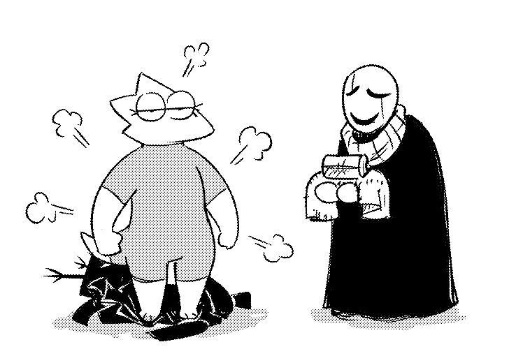 AllesiaTheHedge's tweet photo. So that's why 'Roaring Knight' kidnapped her biggest crush, aka Undyne and Asgore!
(1/2) https://t.co/mfFjMVxkvM