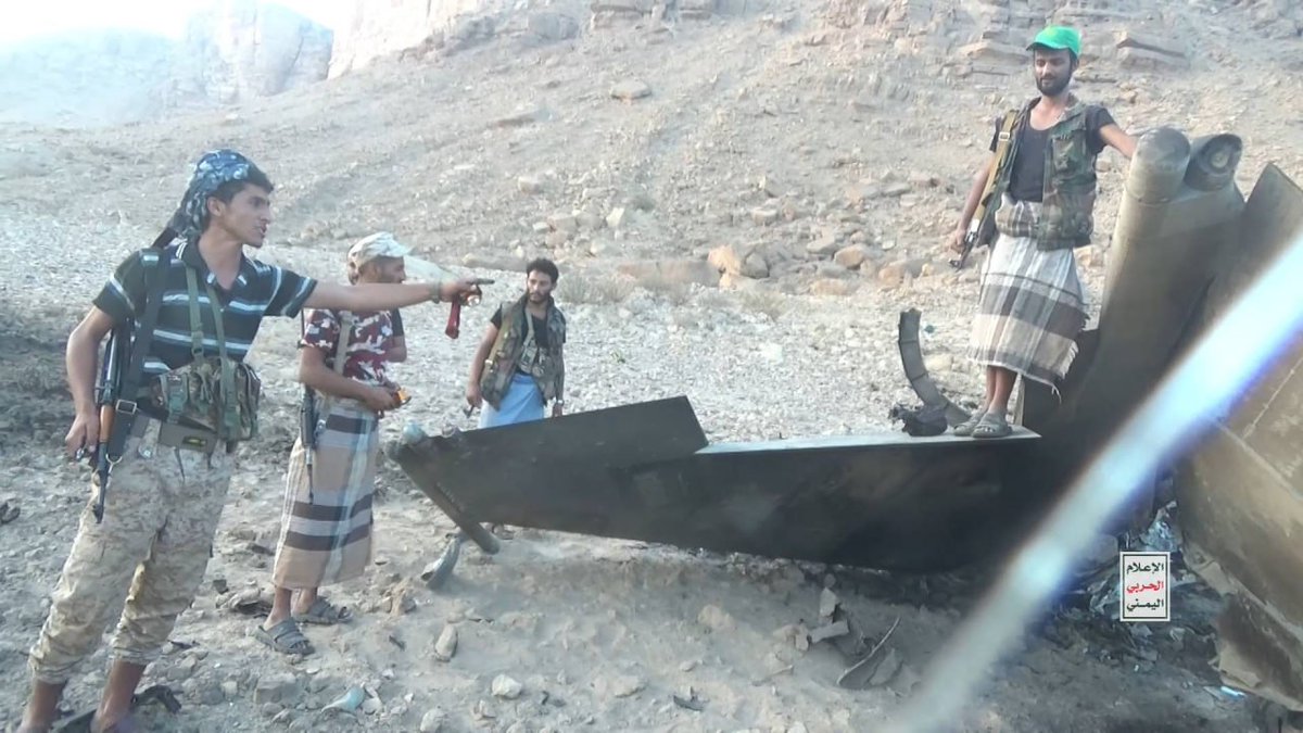 TehranTimes79's tweet photo. Images show the wreckage of a Saudi F-15 Fighter Jet https://t.co/RK0ZcV7s0g