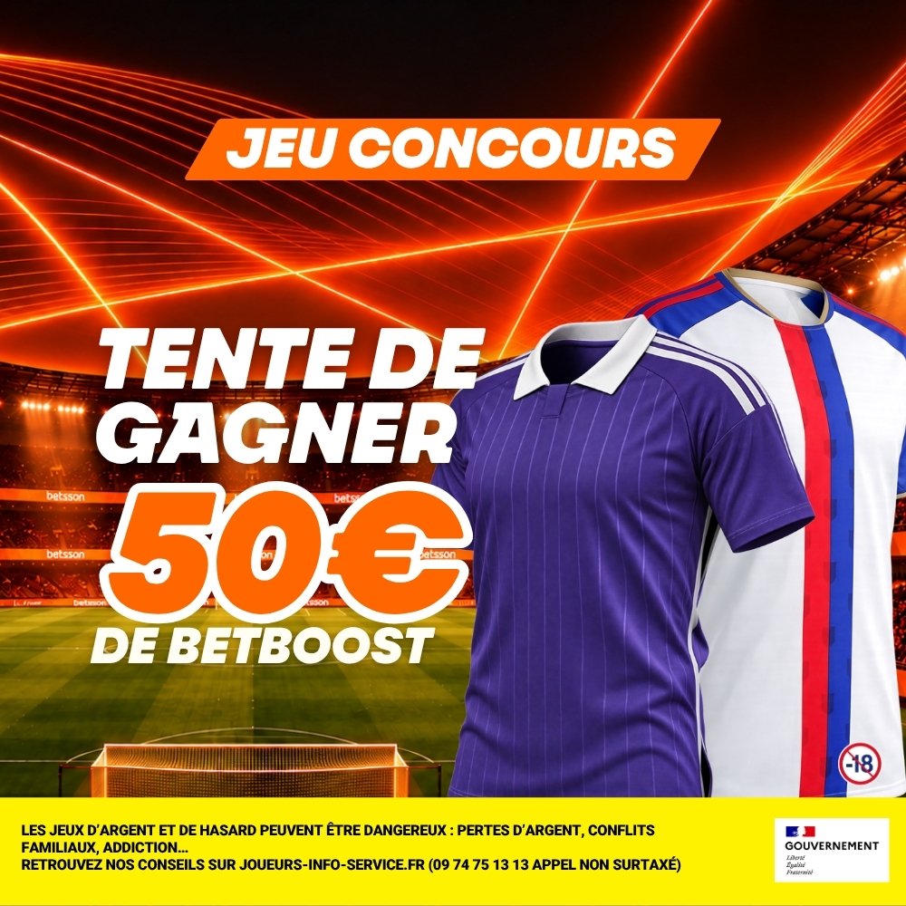 BetssonFR's tweet photo. Un Betboost de 50 €, ça te tente ? 👀
Sur le match Anderlecht x O.Lyonnais

⚽ Devine le nombre de buts avant 21h00
🆔 Donne ton ID Betsson
❤️ Like + RT

 TAS demain matin 🔥 https://t.co/Pse6EtWNOn