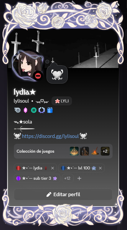 lylisoul's tweet photo. pero mi perfil de discord como es tan bonito por dios https://t.co/vsqmyoE1aw