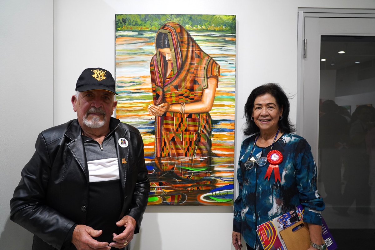 orlandomayor's tweet photo. The Hispanic Heritage Month art exhibition at City Hall is a wonderful reflection of our community's values. In Orlando, we're proud to celebrate our diversity, recognize the importance of arts and culture and uplift artists who make the city more vibrant and welcoming. https://t.co/B7rvFk3nL1