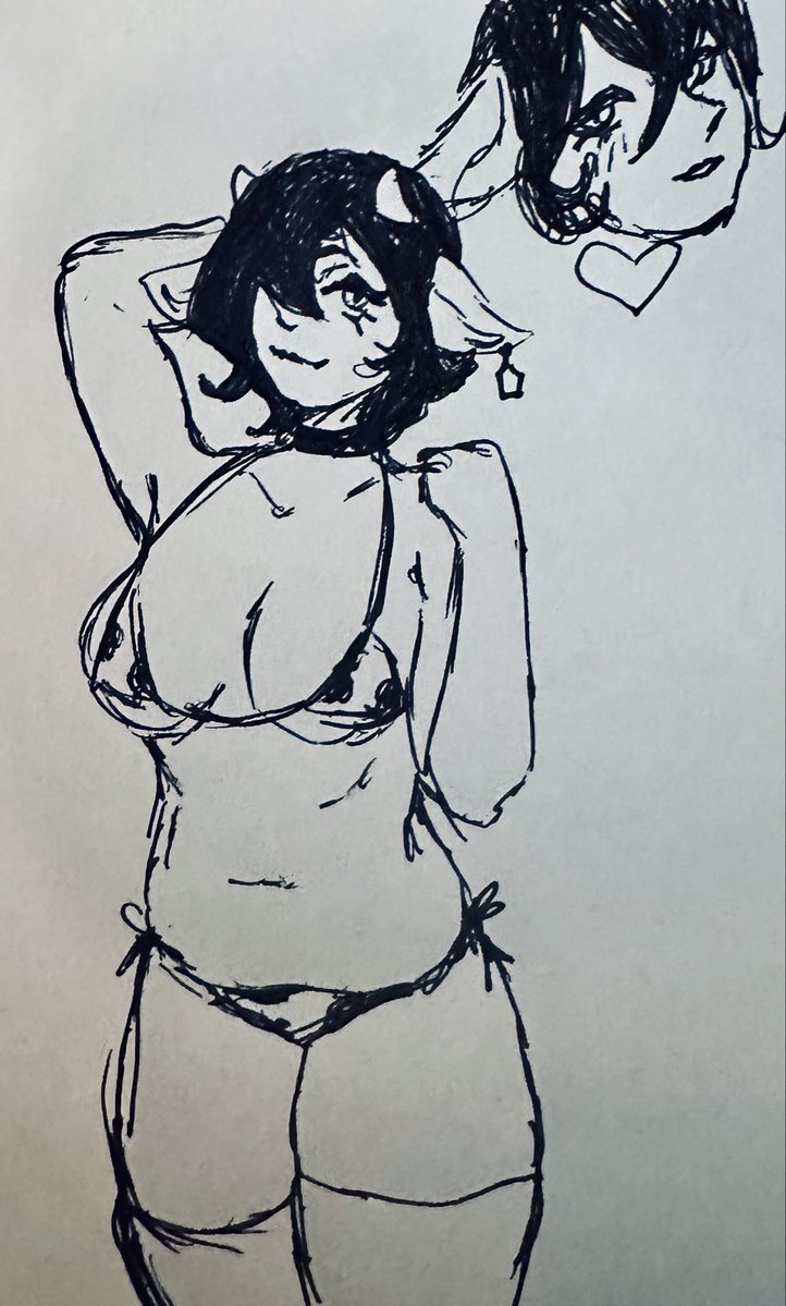 slip_streamm's tweet photo. another cowkini doodle https://t.co/7FTm6xdYiW