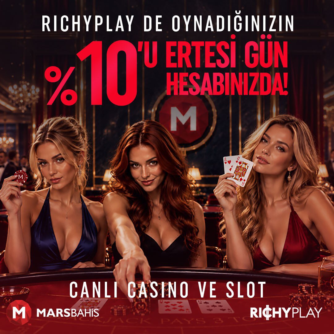 fenerbahcearma's tweet photo. ♠️MARSBAHİS'TE MASALAR HAZIR

SLOTLAR AÇIK 🎰

✨ KEYFİ MARSBAHİS'TE KEŞFET 

🔥 RICHYPLAY’DE CANLI CASİNO VE SLOT DENEYİMİ %10’LUK FIRSATLA BULUŞUYOR
OYUN KEYFİNİN %10’U 

🎰 RICHYPLAY İLE CASİNO ATMOSFERİNİ VE SLOT HEYECANINI BİR ARADA YAŞA

https://t.co/xI6WxqgEmx https://t.co/uZ1tGuCIT2