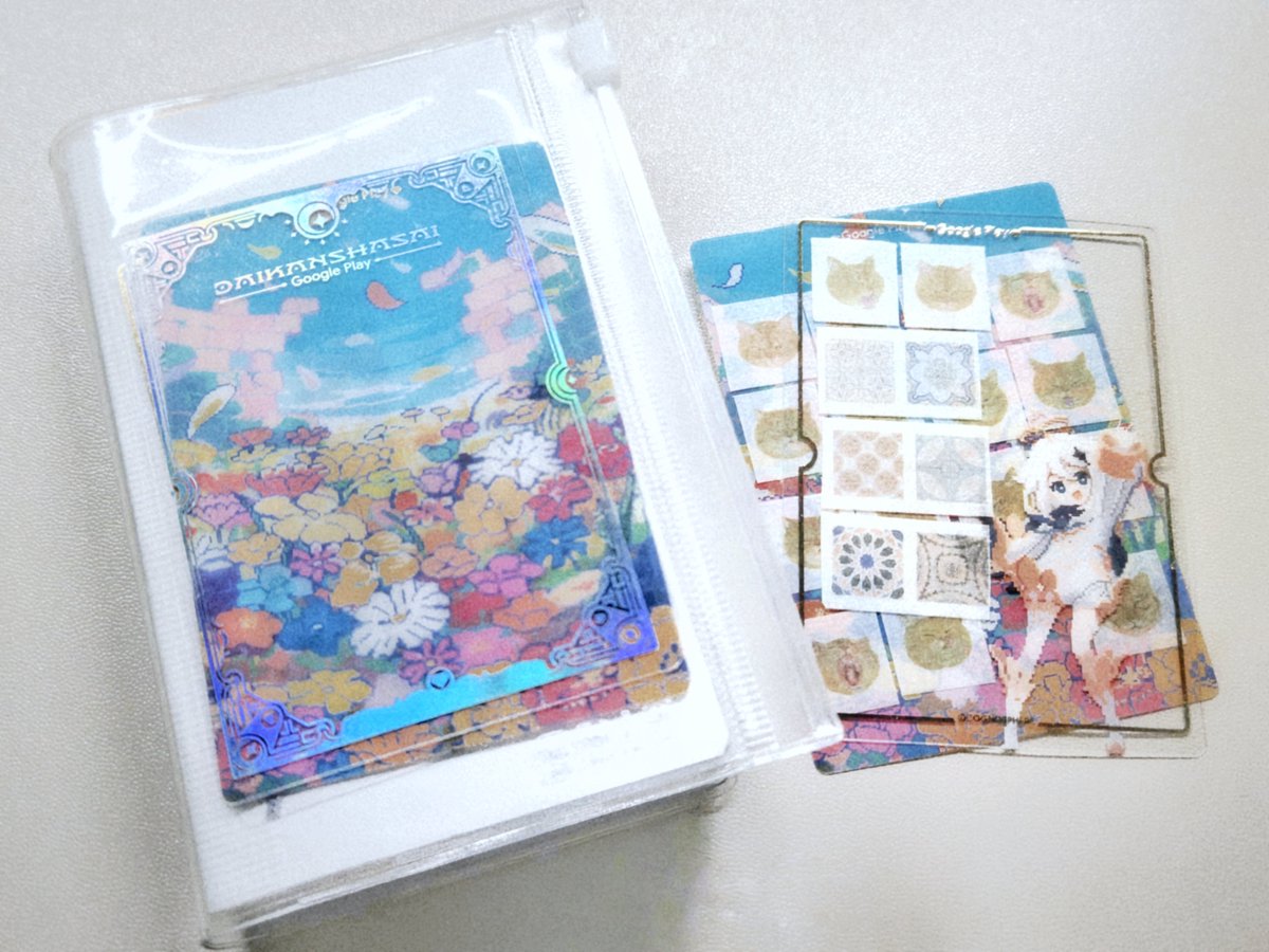 shinosuch's tweet photo. そういえば春ごろ届いてた大感謝祭のグッズの方の当選報告してなかった記憶

オリジナルクリアカードはお気に入りの手帳の表紙と持ち歩きのマステ台紙として大活躍してます

かわいいんだよな〜☺️🫶
#GooglePlay大感謝祭 https://t.co/usc61pS6oD