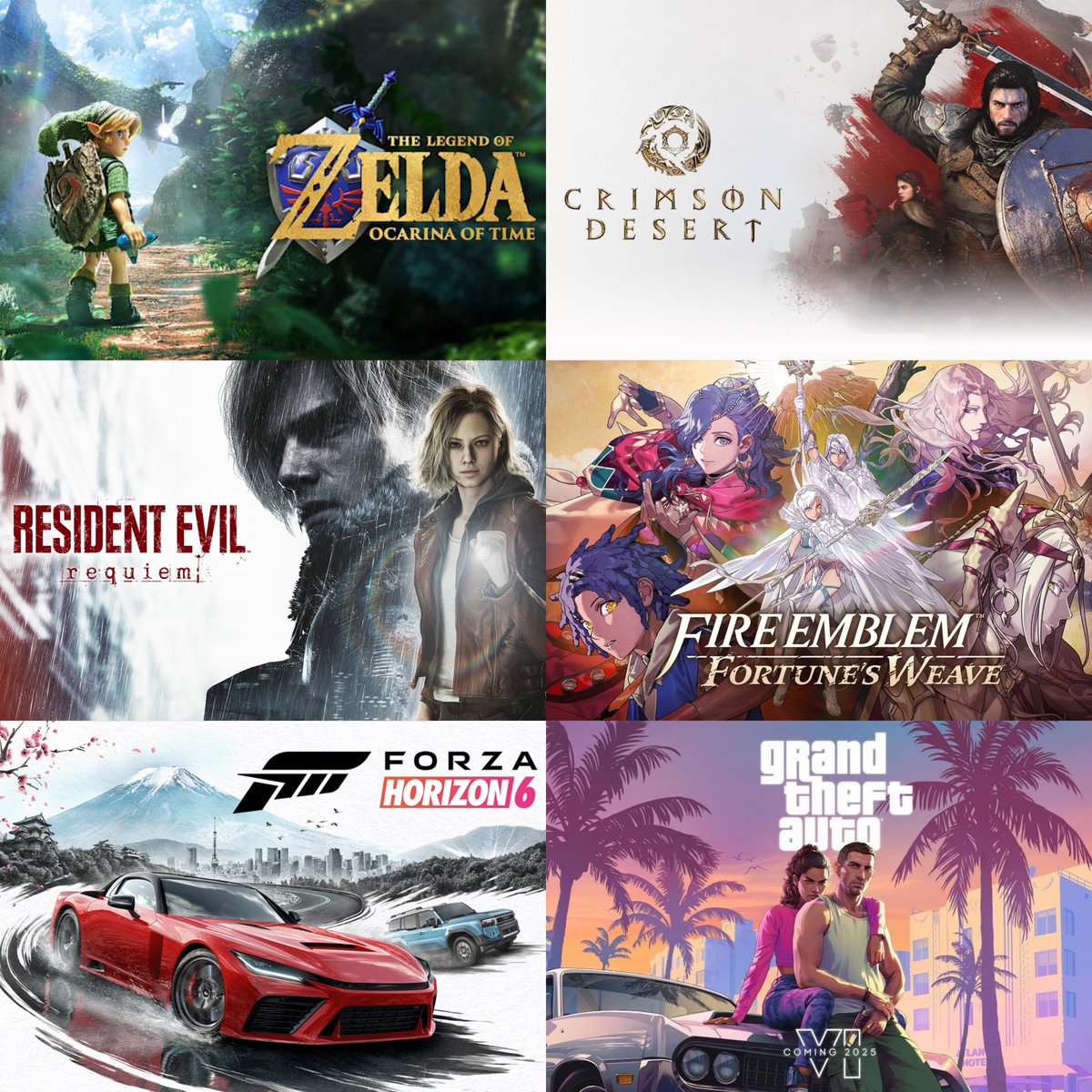 Miguel_Xeno's tweet photo. Pues si no hay mas sorpresas de aquí a finales de Noviembre, creo firmemente que estos serán los candidatos al GOTY 2026 de este año. No sé qué opinarán otros pero yo lo veo bastante factible https://t.co/II8rKpvShE