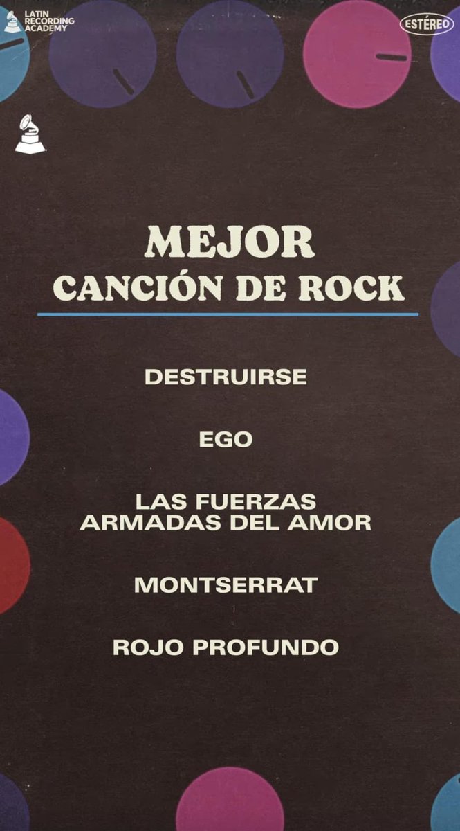TheWarningNews's tweet photo. ¡Es oficial!

Ego ha sido nominada al Latin Grammy Mejor Canción de Rock.

¡Felicidades! @TheWarningBand2 

A continuación la terna de nominaciones: https://t.co/FqG48XeI8q