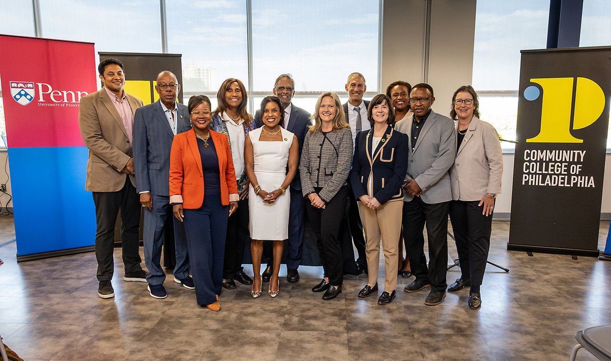 CCPedu's tweet photo. Community College of Philadelphia and the University of Pennsylvania  officially launched the Penn-CCP Entrepreneurship Academy 💙💛🎉 https://t.co/L0uDWDLtzN
