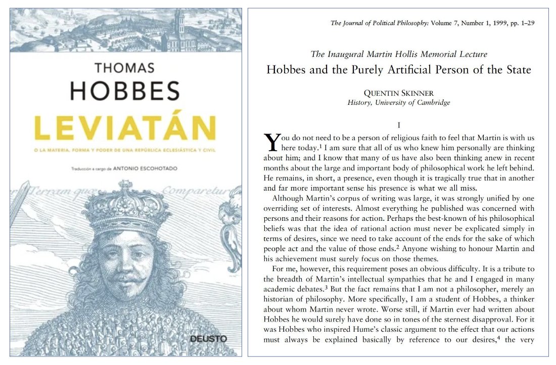 GerardoMunck's tweet photo. Skinner sobre el concepto de Estado de Hobbes

En este ensayo, el historiador intelectual Quentin Skinner analiza las ideas de Hobbes sobre el Estado. Un ensayo excelente.

Descarga de Hobbes: https://t.co/4XBwIBupcT

Descarga de Skinner (en inglés): https://t.co/1qCCsK3wcb https://t.co/RlRNo6SPIo