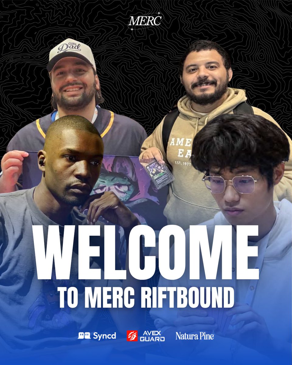 mercgg's tweet photo. u gotta EDGE a little before u MERC it

Join us in welcoming the newest members to #MERCRiftbound

@not_anonyymous 
@iDigUrGranny 
@TerrenceM_HS 
@itzsamleee https://t.co/Ucn0aLxiWm