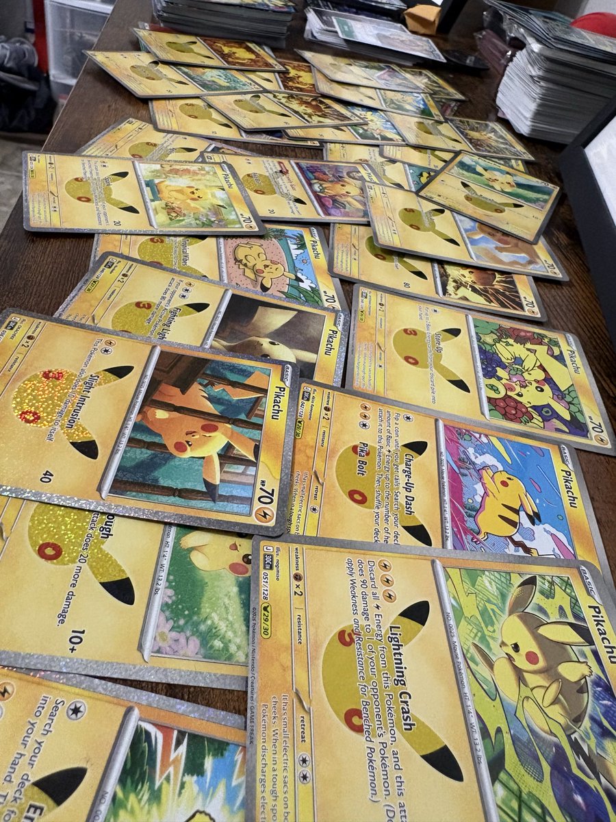 shiny_peso's tweet photo. So many new Pikachus😭 https://t.co/nWNfbgZpqv