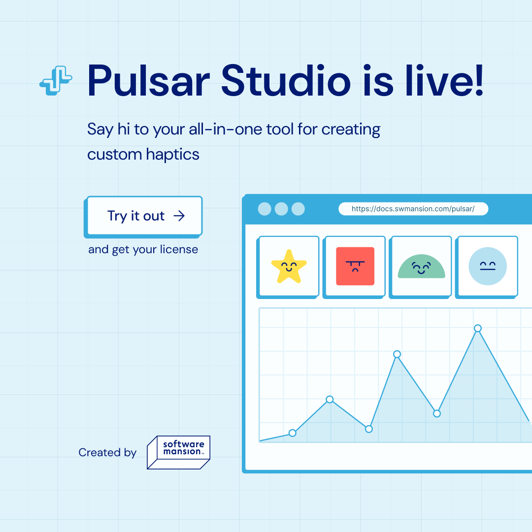 Pulsar Studio – a visual editor for creating custom haptic patterns – is now live! 🎉 It lets you design haptic…