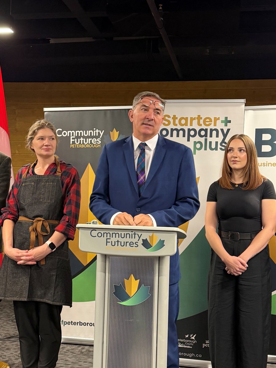 DaveSmithPtbo's tweet photo. Congratulations to the 23 local entrepreneurs selected for the Fall 2026 Starter Company Plus cohort! 👏

This provincial investment provides hands-on mentorship &amp; up to $5,000 in grant funding to help small businesses grow &amp; create jobs across Peterborough-Kawartha. 🚀 https://t.co/eGFxSzRXM1