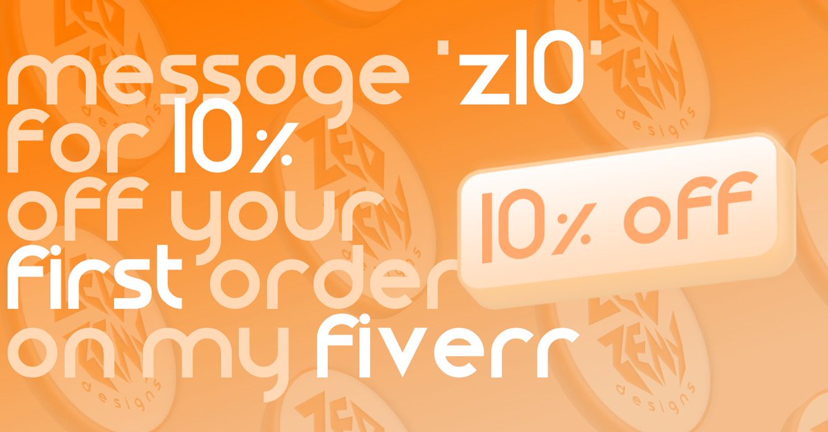 ZedZeny's tweet photo. MESSAGE US 'Z10' ON FIVERR FOR 10% OFF YOUR FIRST ORDER https://t.co/VumAhgBlwH