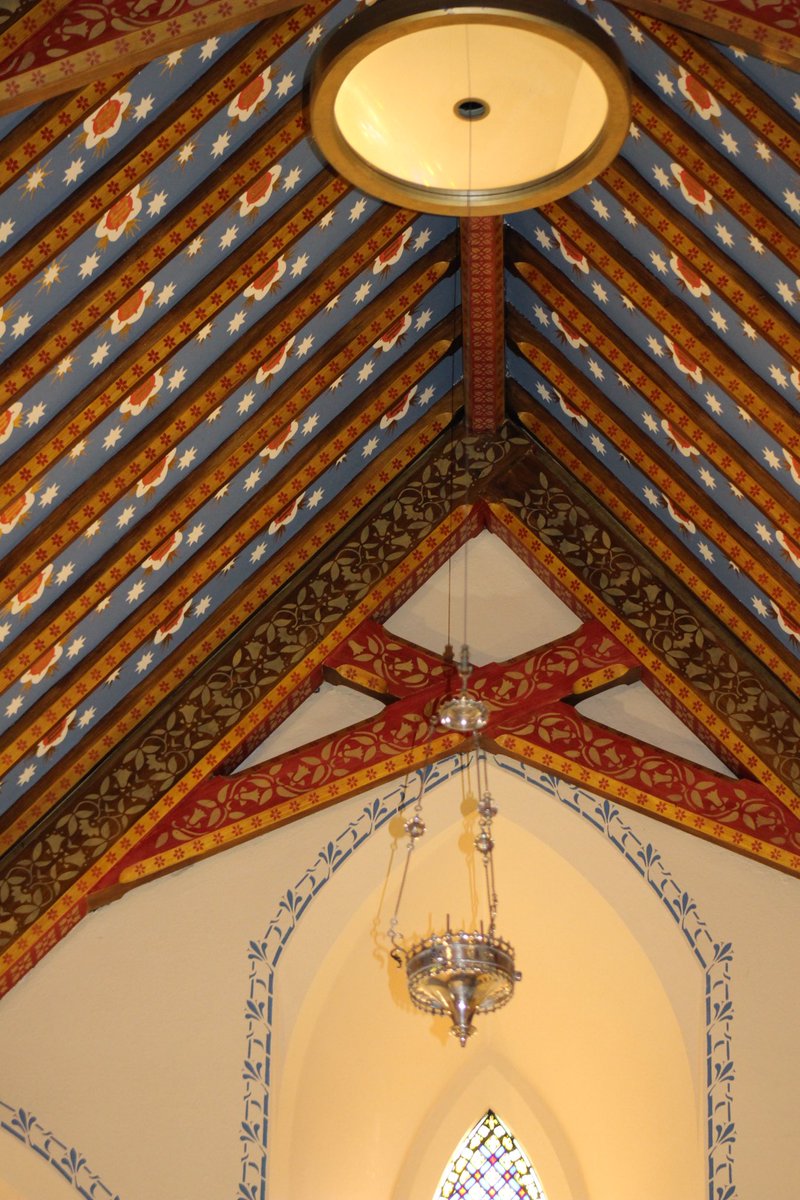 GiftsCathedral's tweet photo. The stencilling and gilding techniques can be seen in Our Lady Chapel with huge impact- glorious! https://t.co/bepOE3Vtto
