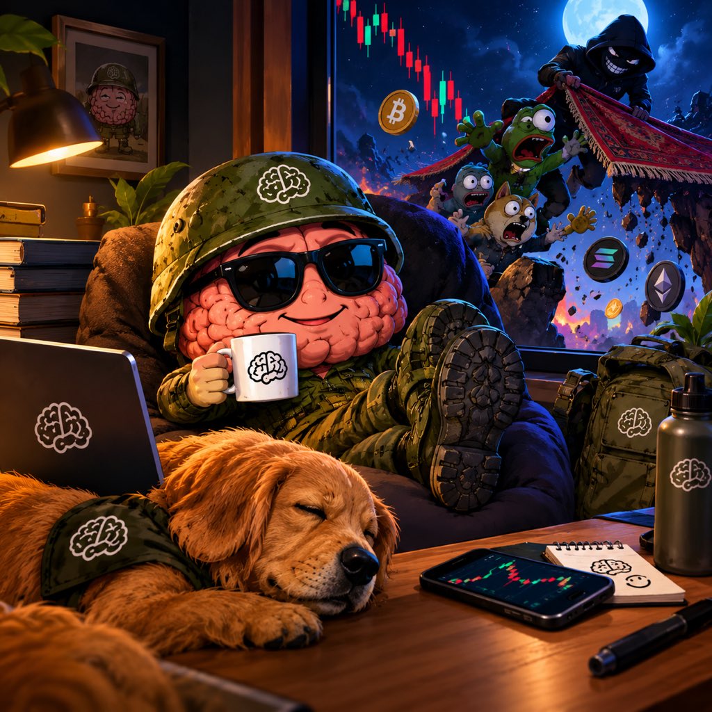 OOLYKENNY_'s tweet photo. When the market starts falling, everyone suddenly becomes a financial expert 😂
Stay calm. Protect your mind. 🪖
That’s the RUGPROOFMIND way.
@rugproofmind
#RPM #RUGPROOFMIND https://t.co/XeQ6m9Re97