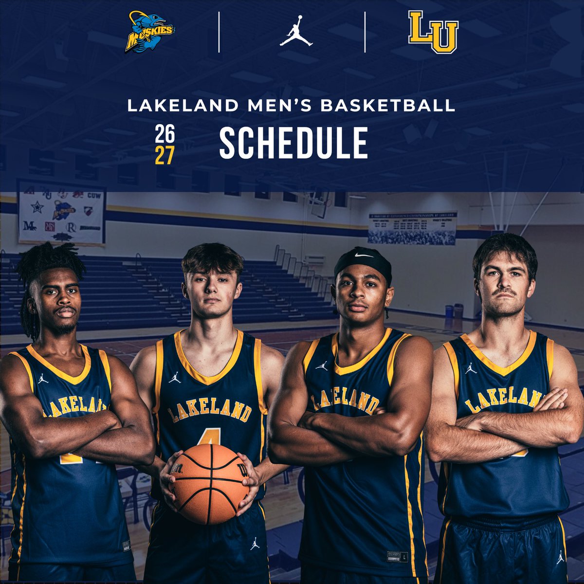 LUMuskiesMBB's tweet photo. Our 2026-27 Schedule is HERE ‼️

Mark your calendars Muskie Fans!📆 

#GoMuskies🐠 https://t.co/y2Sd3owilj