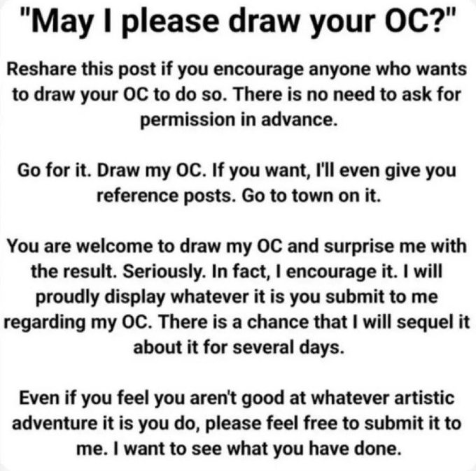 MimzyVT's tweet photo. YES! PLEASE! 

I'm always so worried my oc is too basic and isnt enjoyable to draw 🥺 https://t.co/HhChS1gF3k