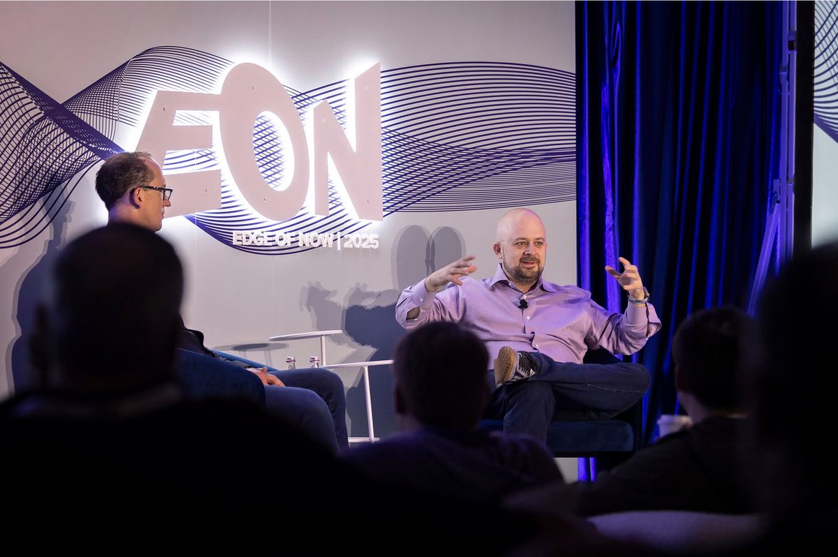 EON_events's tweet photo. At EON, the visionaries researching, building, and deploying AI gather for unscripted conversations and thought-provoking panels.

Last year, we heard from @BradPorter_ (Cobot), Jonathan Hurst (@agilityrobotics), Hiroaki Kitano (@Sony), @ariyankabir (@GrayMatterRobot), and others during two incredible days of ideas, connection, and real-world innovation focused on delivering on the promise of applied AI.

At #EON2026, we’ll hear from @WaldenRobotics' @RussTedrake, @goformic's @samanfarid, and others to be announced, all centered around deploying the autonomous future.

Request an invite to join us this November in Santa Monica: https://t.co/6kBwsGCbD4