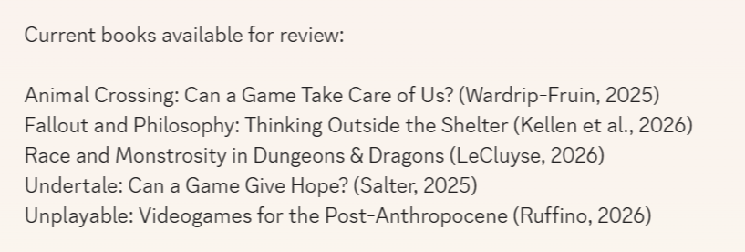 PS_Journal's tweet photo. Please see the attached image for the list of available books. Reviews must contain 1200-1500 words. Reviewers must be current students or within one year of graduation. And yes, we can provide review copies! https://t.co/Qih4TdiqXc