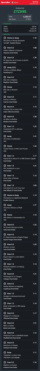 Jenkins56223006's tweet photo. Hey check out the bet I just placed on Sportybet! https://t.co/qf619yklBw https://t.co/aQ3KOzmZ4E