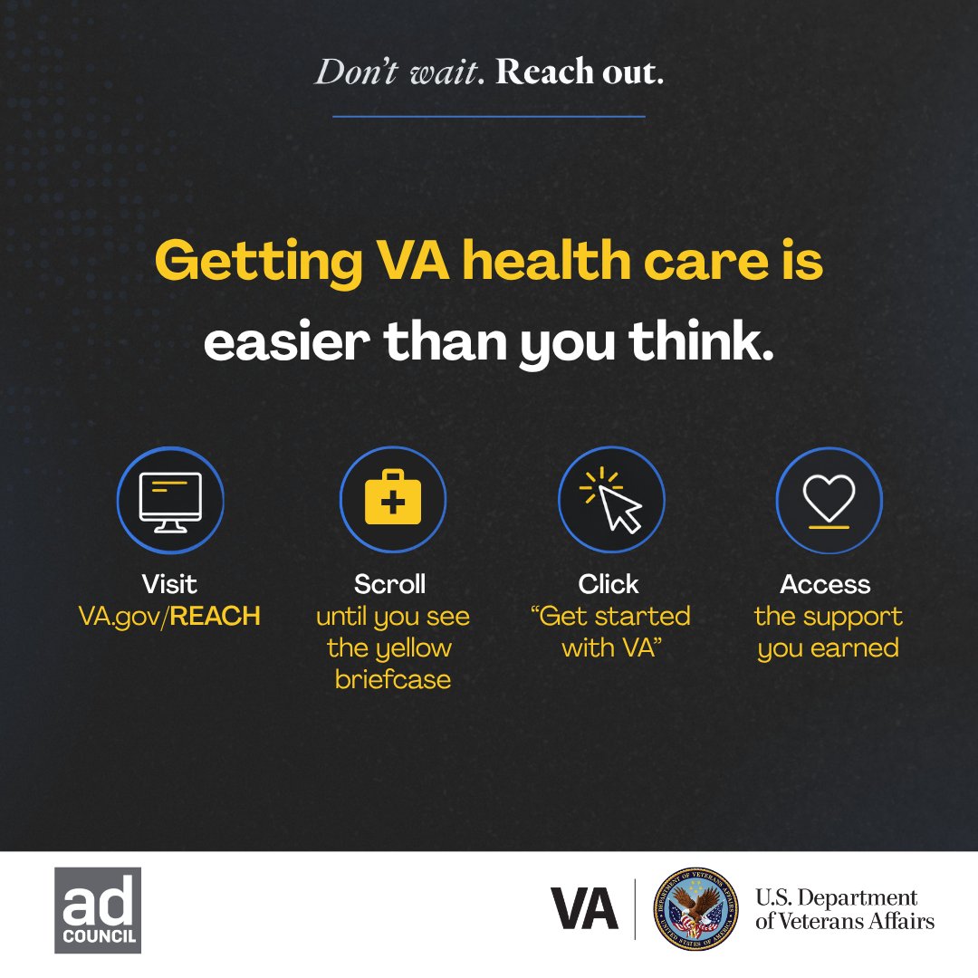 VASouthOregon's tweet photo. 💛Don't wait. Reach out. Find Veteran health care resources at https://t.co/uO2p5qasJ4. #VetsReachOut💛 https://t.co/XDukxOFzhW