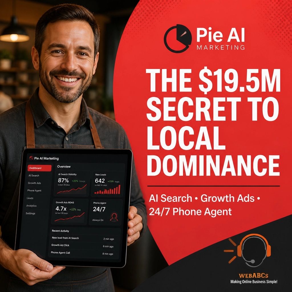 webABCs's tweet photo. Hey local business family! Pie’s $19.5M secret is out! 🥧 Dominate with AI Search, Growth Ads, &amp; a 24/7 AI Front Desk. Bring more revenue to your beloved business and out-market the giants on a small budget. DM us to scale! 🚀

#LocalMarketing #AI #BusinessGrowth https://t.co/Pg2YzN4un3