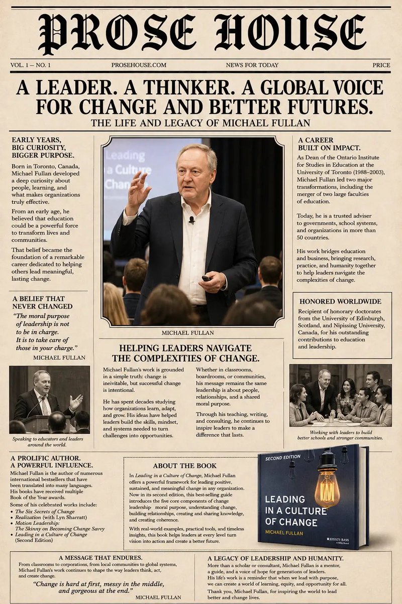 prosehousenews's tweet photo. 📰 In the Press
Greenhorn: Episodes in an Immigrant’s Life by Alex Krieger
Leading in a Culture of Change by Michael Fullan
Discover the authors and the stories behind their books.
Read Michael Fullan’s feature: https://t.co/Cr4pWQCpv9
#ProseHouse #AuthorFeature #debutauthor https://t.co/k2Sd0ew7f4