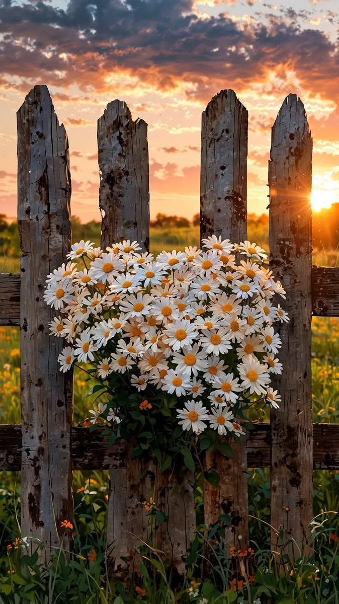 MelsBracelets's tweet photo. Good Morning Happy Wednesday #goodmorningX #godmorningXfam #GOODMORNİNG #sunrise #rusticmorning #daisies #countryside #happyday #happywednesday #wednesdaymotivation #wednesdaymorning #wednesdaymood #blessing https://t.co/5VZhWfwaJm