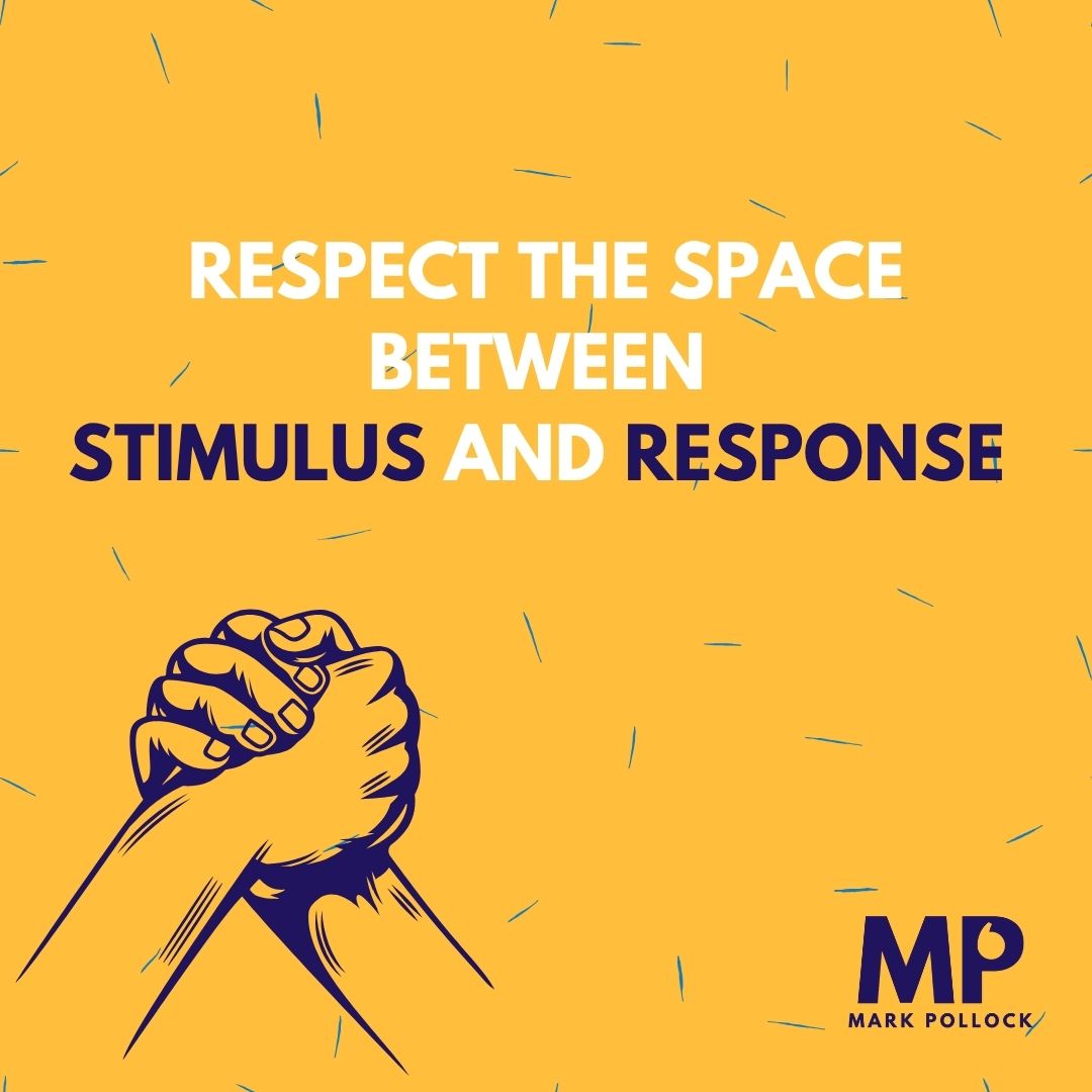 markpollock's tweet photo. As leaders, do we ever pause? When pressure mounts, quick reactions can cloud our ability to choose wisely. Viktor Frankl said, “Between stimulus and response there is a space...in our response lies our growth and freedom.”  #AchieveMore #Leadership #Mindfulness #Growth https://t.co/8TJSd2eD1m