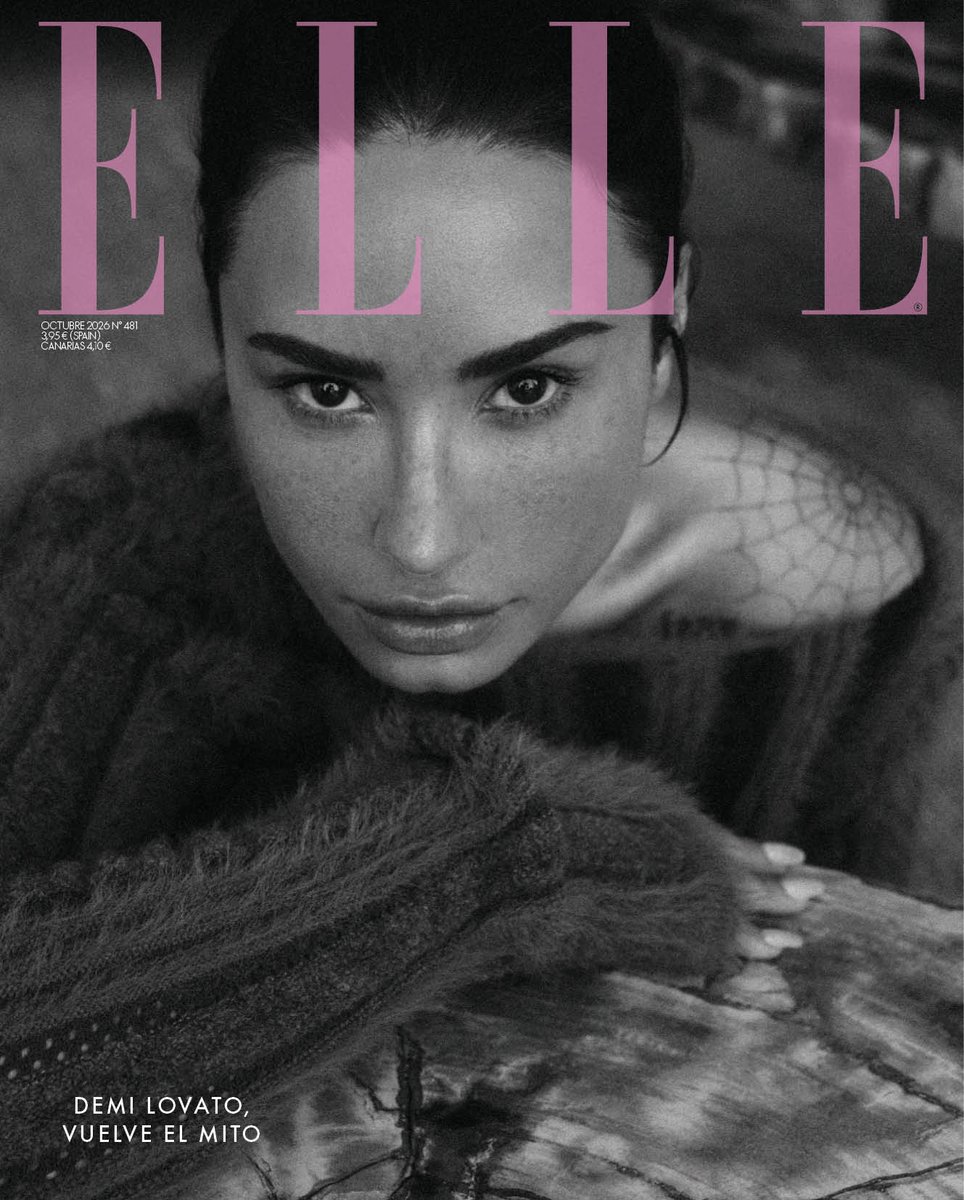 tracklist's tweet photo. Demi Lovato estrela a capa da nova edição da ELLE Espanha. 🩷 https://t.co/e69iamIV1h