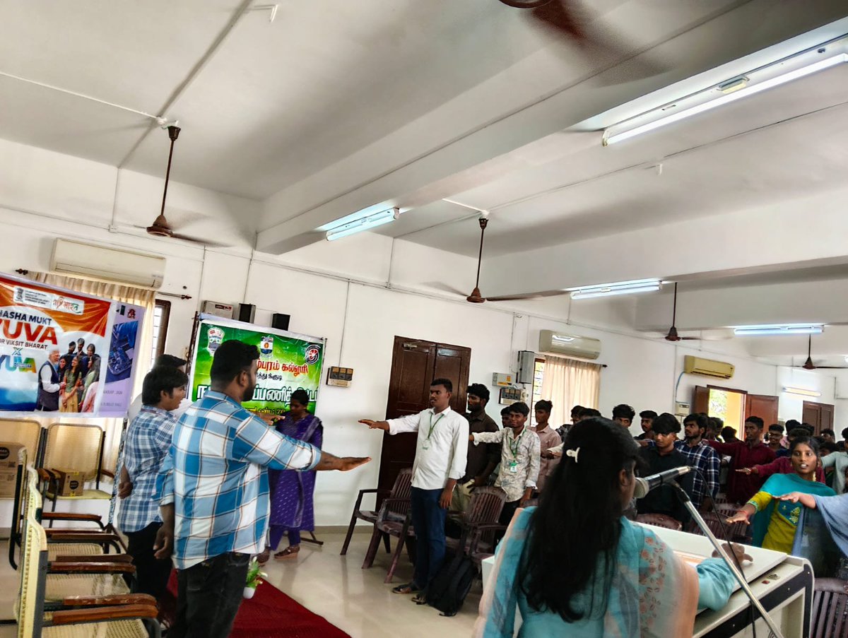 NThoothukudi's tweet photo. Nasha Mukt Yuva for Viksit Bharat Yuva Connect at V. O. Chidambaram College on 16.09.2026 https://t.co/j0WyC5dV4w