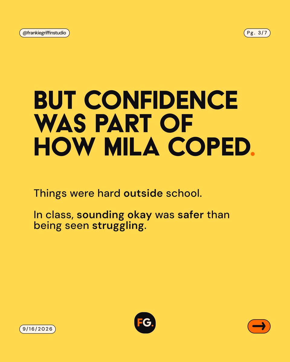 FrankieGStudio's tweet photo. 1/2 • It’s easy to design lessons around the students who answer quickly and sound sure.

Mila’s story asks us to look at what taking part feels like for a student who needs a different way in. https://t.co/XtXnNsZRwv