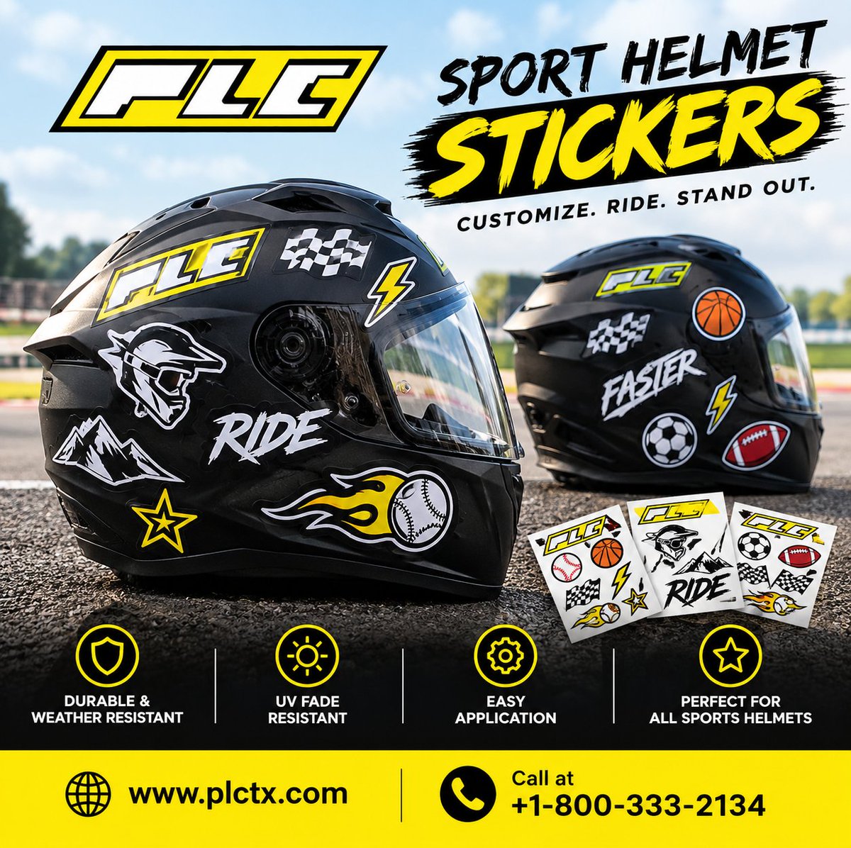plctx's tweet photo. 🏁 Customize Your Ride with PLCTX Sport Helmet Stickers! 🏁

👉 Shop Now: https://t.co/Fi3wztIi8C
📞 Call: +1-800-333-2134

#SportHelmet #HelmetStickers #CustomHelmet #HelmetDecals #SportsStickers #Motocross #Racing #SportsGear #CustomStickers #PLCTX #HelmetCustomization https://t.co/TKjMxxG98c