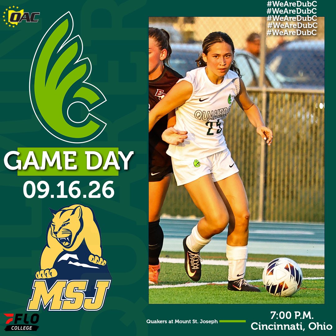 DubCQuakers's tweet photo. Quakers women's soccer is back on the road tonight at Mount St. Joseph University looking for a win over the Lions and to stay undefeated on the season! @DubC_WSoccer #WeAreDubC

📺(WATCH LIVE): https://t.co/xWMKmuamL7
📊(LIVE STATS): https://t.co/kDvtCYH2aa https://t.co/d6g2OxcE9t