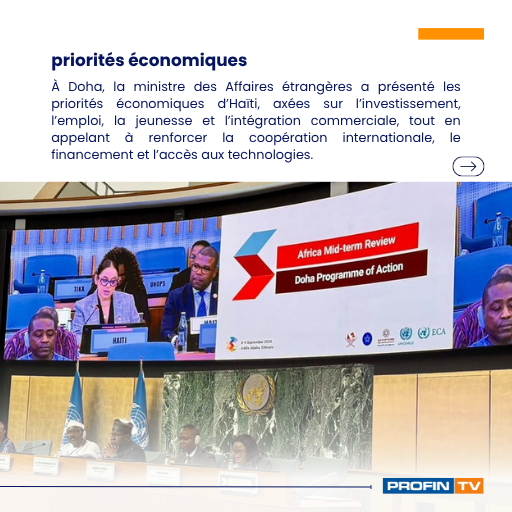 profintv's tweet photo. 🇭🇹 Technologie, accès à l’eau et relance économique au cœur de l’actualité.

📡 NATCOM lance un projet pilote de la 5G.
 💧 Un nouveau système d’eau potable améliore la vie des habitants de Vallières.
 🌍 Haïti présente ses priorités de développement et d’investissement à Doha.

📲 Découvrez tous les détails sur notre site.

👉 Cliquez sur le lien [https://t.co/ghQ7ztKZGp ] pour lire les articles complets.

#PFINFO #Haïti #Actualités #Économie #Technologie #Développement #Investissement