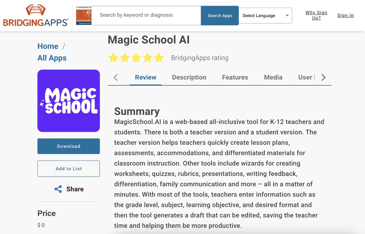 BridgingApps's tweet photo. ✨ MagicSchool AI helps teachers create lesson plans, accommodations, differentiated materials, and more in minutes. Learn how this powerful AI tool can support inclusive learning and save educators time.

🔗 https://t.co/3PwaooDQxW

#BridgingApps #EdTech #AIinEducation https://t.co/chQIAYj0js