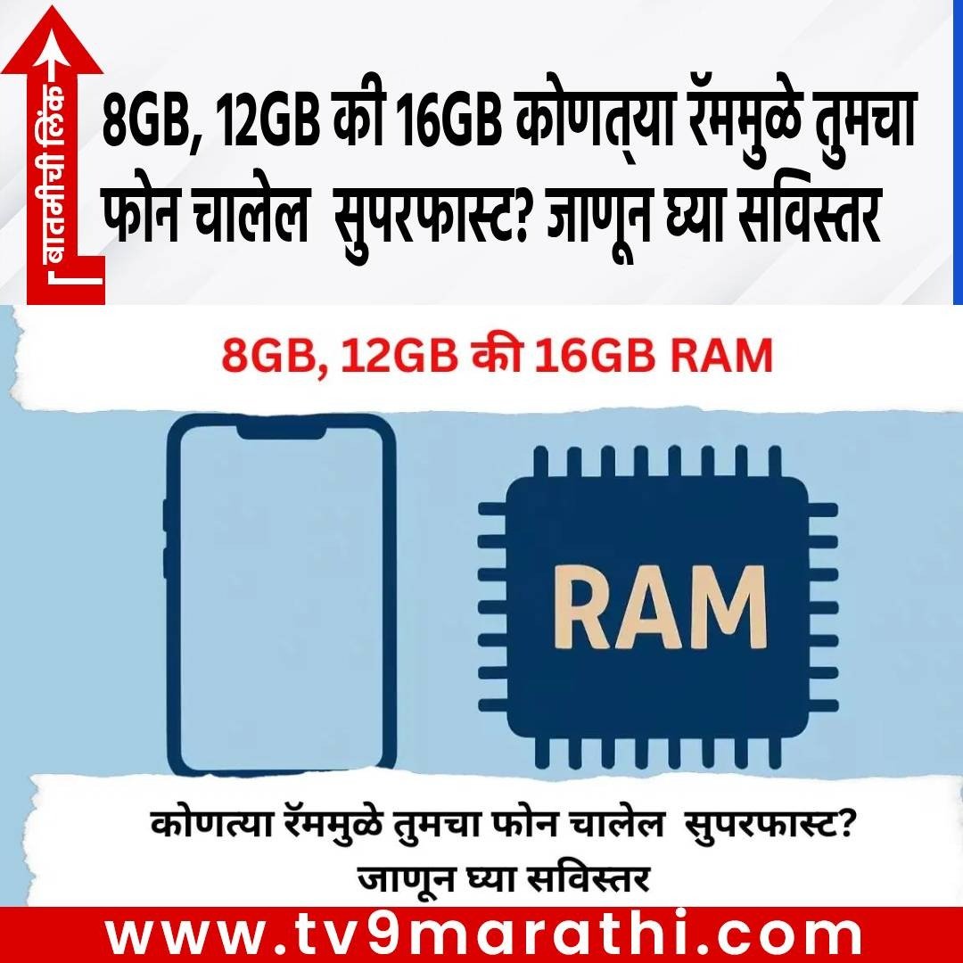TV9Marathi's tweet photo. 8GB, 12GB की 16GB कोणत्या रॅममुळे तुमचा फोन चालेल सुपरफास्ट? जाणून घ्या सविस्तर
https://t.co/evOXAbPxWD
#phoneram #gb #superfast #hangphone #technology https://t.co/0Rhb4qKlYT