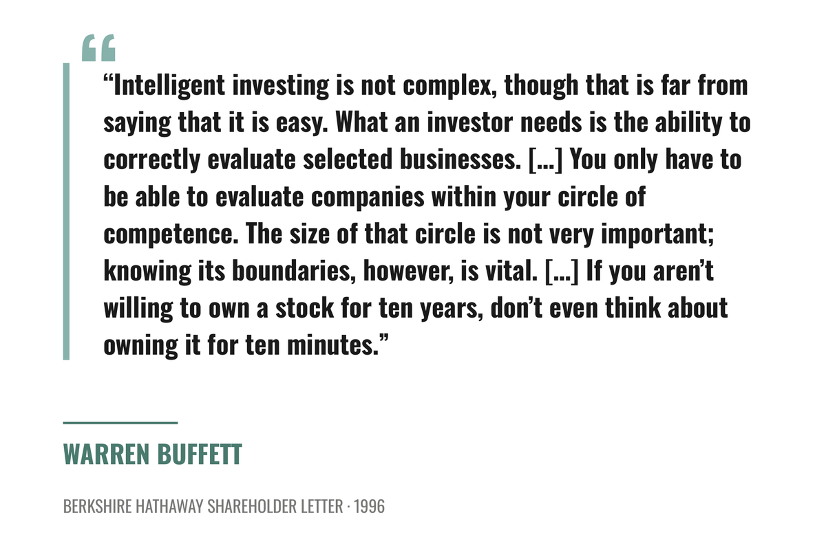 JBPeterOriacon's tweet photo. The first concept to find stocks is to apply a limitation to the multitude of existing stocks (+53,000!). One approach among all those described in the article is to stick to one's circle of competence. https://t.co/56Hv3LJitk