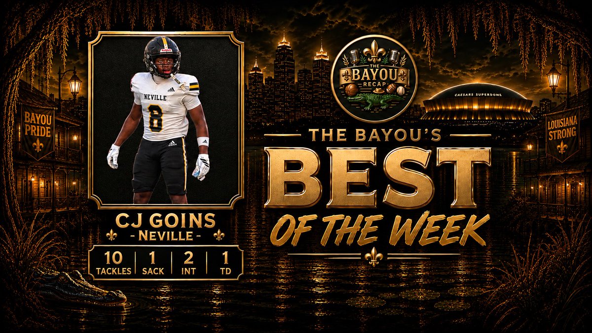 TheBayouRecap's tweet photo. ๐ฅ๐ WEEK 2 WAS LOADED! ๐๐ฅ
Big plays. BIG numbers. Record breaking performances! ๐ช๐ฏ
๐ Congratulations to our Week 2 Players of the Week!๐
#TheBayouRecap #PlayersOfTheWeek #Week2 #LHSAA #LouisianaFootball #FridayNightLights https://t.co/uQrCOwYnhp