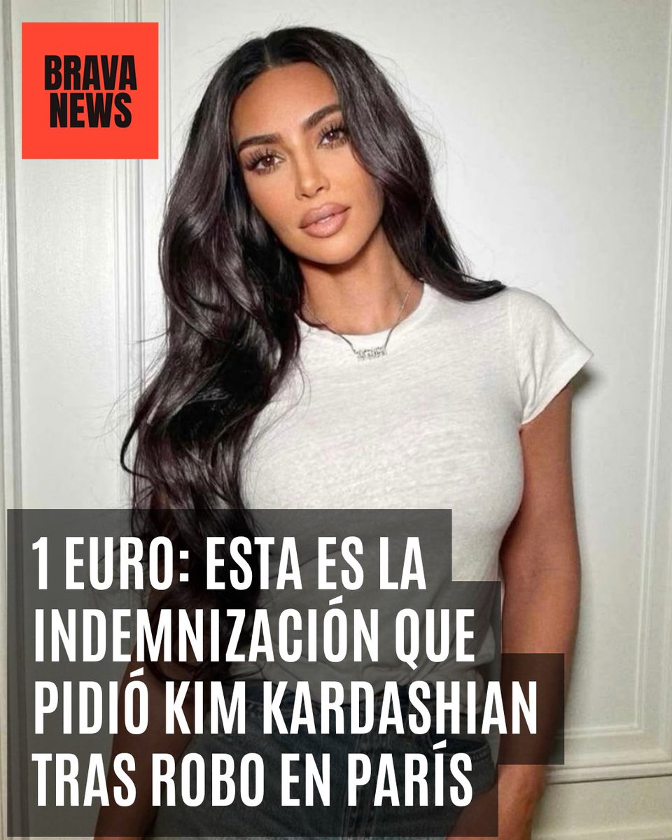 BravaNewsCo's tweet photo. Casi diez años después del violento robo que sufrió en París, Kim Kardashian recibió una indemnización de 1 euro por parte de un tribunal francés. La cifra, sin embargo, no fue impuesta por la justicia: fue la cantidad simbólica que la propia Kardashian había solicitado, como una forma de obtener reconocimiento y responsabilidad por lo ocurrido, más que una compensación económica. 

El asalto ocurrió en octubre de 2016, durante la Semana de la Moda de París. Kardashian fue atacada en el hotel Hôtel de Pourtalès por hombres disfrazados de policías, quienes la ataron y huyeron con joyas valoradas en más de 6 millones de dólares, incluido un anillo de compromiso de unos 4 millones de dólares. Ocho personas fueron declaradas culpables por su participación en el caso. 

La decisión también concedió 109.516 euros a un antiguo recepcionista del hotel, quien alegó haber quedado traumatizado por el asalto, y 50.000 euros al hotel. La estilista de Kardashian, Simone Harouche, quien también estuvo presente durante el robo, recibió igualmente 1 euro. Kardashian ha dicho que el episodio dejó un impacto duradero en ella y su familia y que el fallo representa, sobre todo, un reconocimiento de lo ocurrido. 

#KimKardashian #Paris #Noticias #Farándula #brava