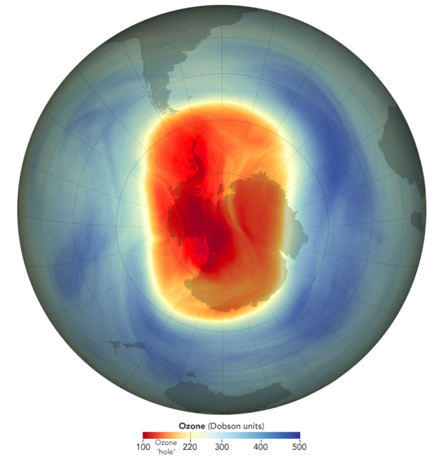 NobelPrize's tweet photo. In 1995 Paul Crutzen, Mario Molina and Sherwood Rowland were awarded the #NobelPrize in Chemistry for helping us understand why the ozone layer was disappearing.

#OTD in 1987, nations signed the Montreal Protocol to help us protect it.

Image: Ozone hole calculated by NASA 2023 https://t.co/c3SUPOiRXT