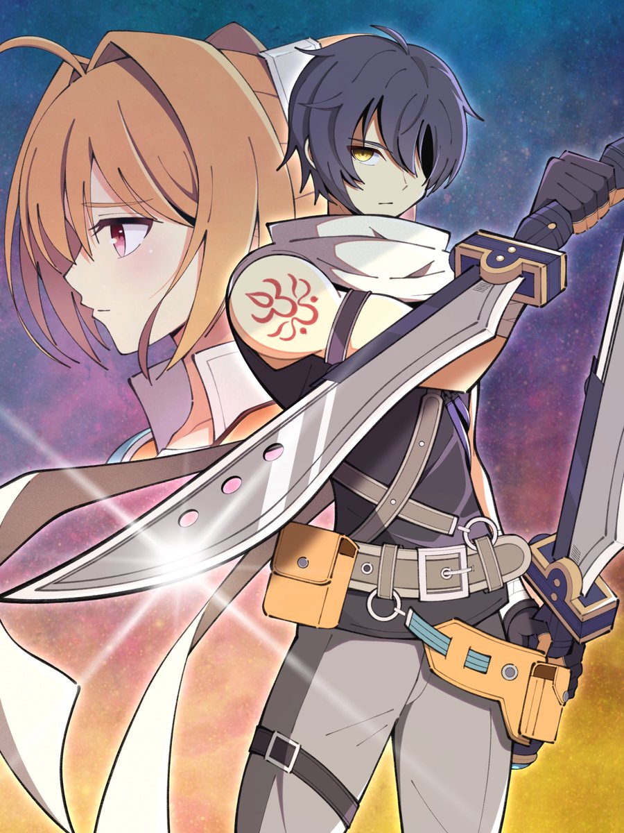 kaishain_ichigo's tweet photo. Happy release day to Trails in the Sky 2nd Chapter! 🎉

Dedicating this fan art illustration to Joshua and Estelle, may we return the smiles to their faces 🥹👍

#Trails2ndChapter
#空の軌跡
#sora2nd https://t.co/sbXjG9cZjz