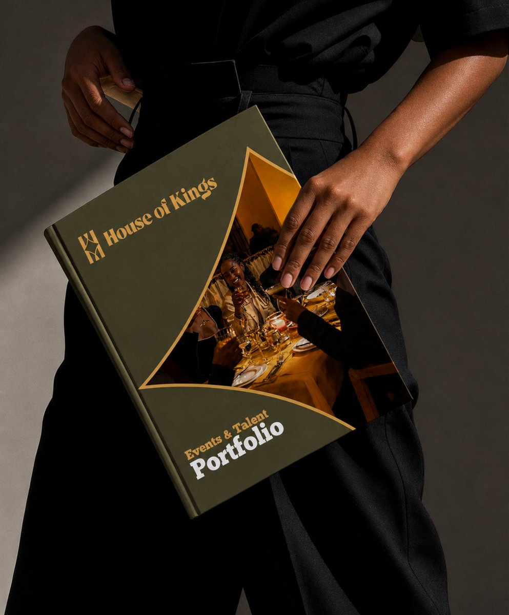 thebambuagency's tweet photo. We built this visual system around the idea of the kingmaker. From the monogram and typography to the colour palette and brand applications, every detail was designed to feel refined, recognisable and consistent wherever the brand shows up.

#visualidentity https://t.co/WaUhe5wiQQ