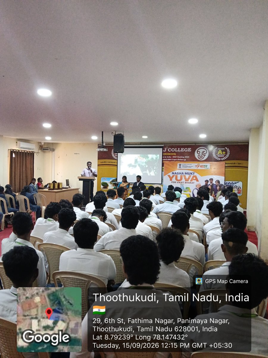 NThoothukudi's tweet photo. Nasha Mukt Yuva for Viksit Bharat Yuva Connect at Kamaraj College on 15/09/2026 https://t.co/P7pV2BZVwz