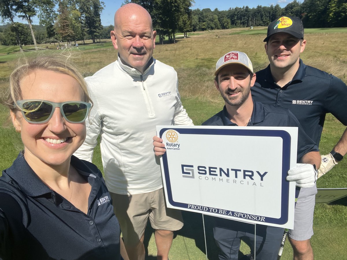 Sentry_Comm's tweet photo. A great day on the course representing Sentry Commercial at the Avon-Canton Rotary Golf Tournament. ⛳

Thanks to Avon-Canton Rotary for another fantastic event!

#SentryCommercial #AvonCantonRotary #CommunityMatters https://t.co/c2IoLAuGPc
