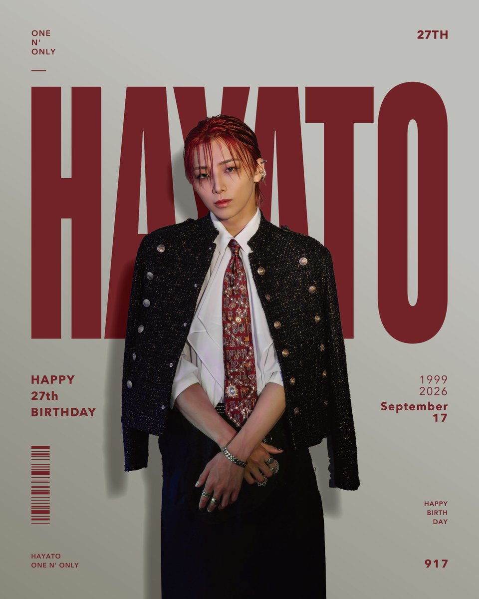 onenonly_tokyo's tweet photo. 🥀𝙃𝙖𝙥𝙥𝙮 𝘽𝙞𝙧𝙩𝙝𝙙𝙖𝙮 𝙃𝘼𝙔𝘼𝙏𝙊🥀

#Happy_HAYATO_Day https://t.co/CiMfBaaKvG