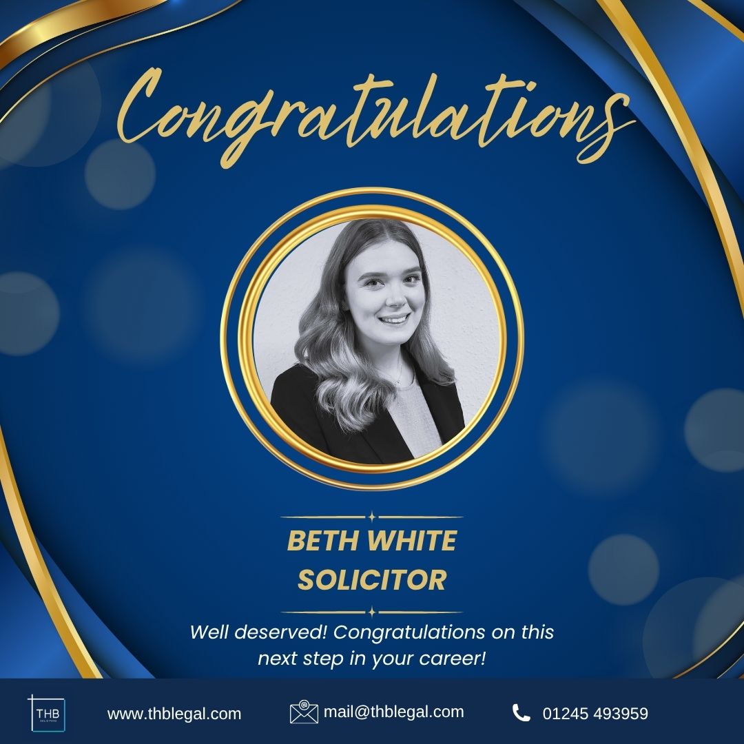 thblegal's tweet photo. A huge congratulations to Beth White, who officially qualifies as a Solicitor today. 

This milestone is a true testament to her dedication and commitment throughout her training. 

We're proud to have her on our team and wish her every success.https://t.co/elbfXG6WSj #lawcareer https://t.co/ZilVNQPq9J