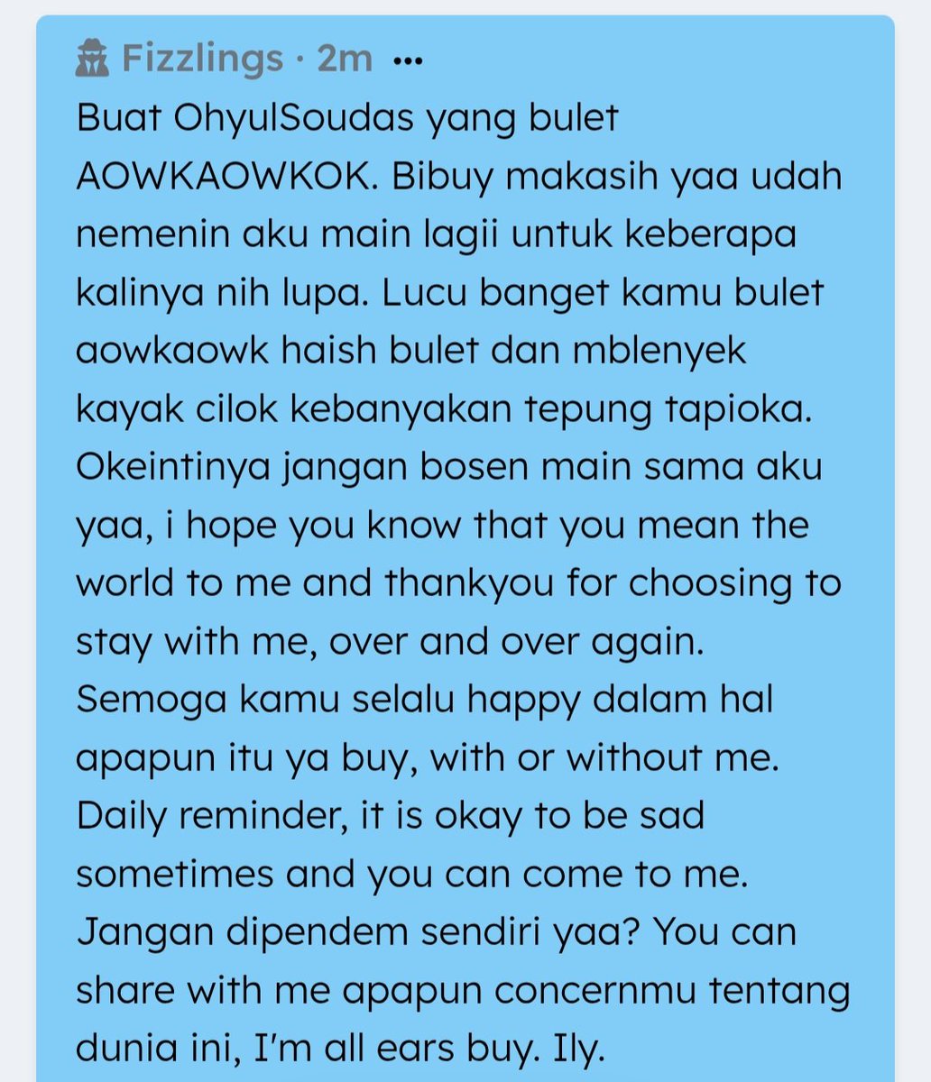 ZestyCakep's tweet photo. Salam buat Haum dari outsider

Ada juga salam buat Ohyul, Bang Jinhyuk, dan Bang Sohee dari ayang masing-masing. Asik tuh? https://t.co/hmHPkoHcLn