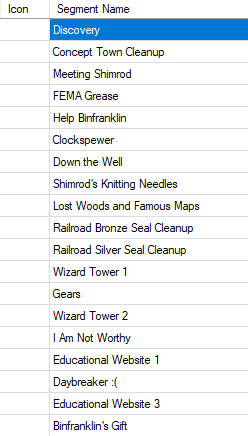 cavecavecave_'s tweet photo. routing out an all treasures speedrun for goblinAmerica with what's currently out, probably the funniest livesplit I've made @computer_gil https://t.co/7kvMWydxP3